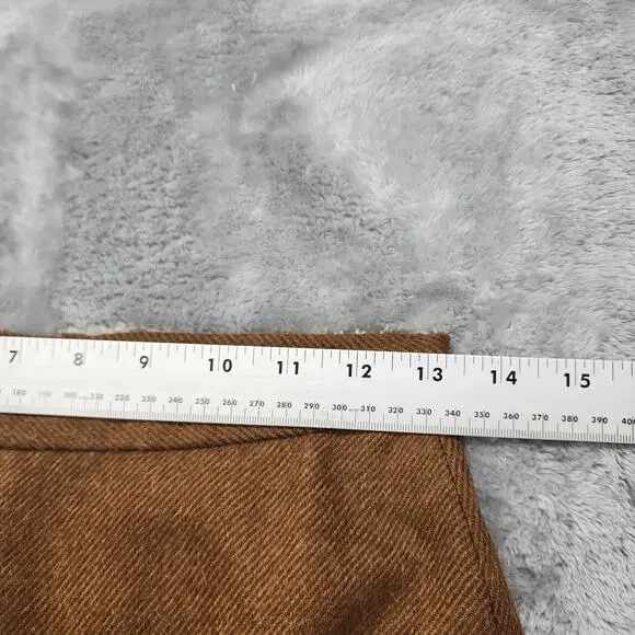 Vintage Neiman Marcus Anne Klein Skirt Womens S Brown Wool Pencil Lined Preppy - Picture 14 of 16